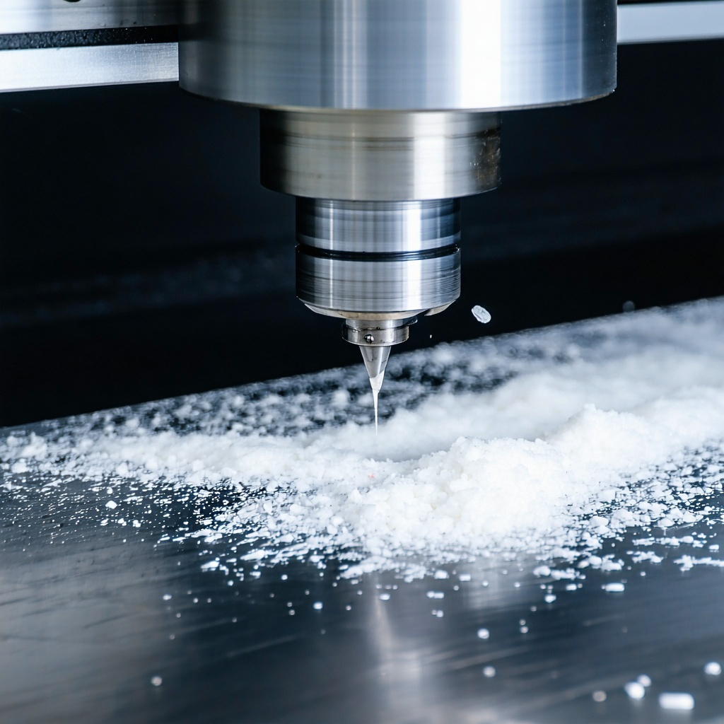 CNC Cutter cutting aluminoum