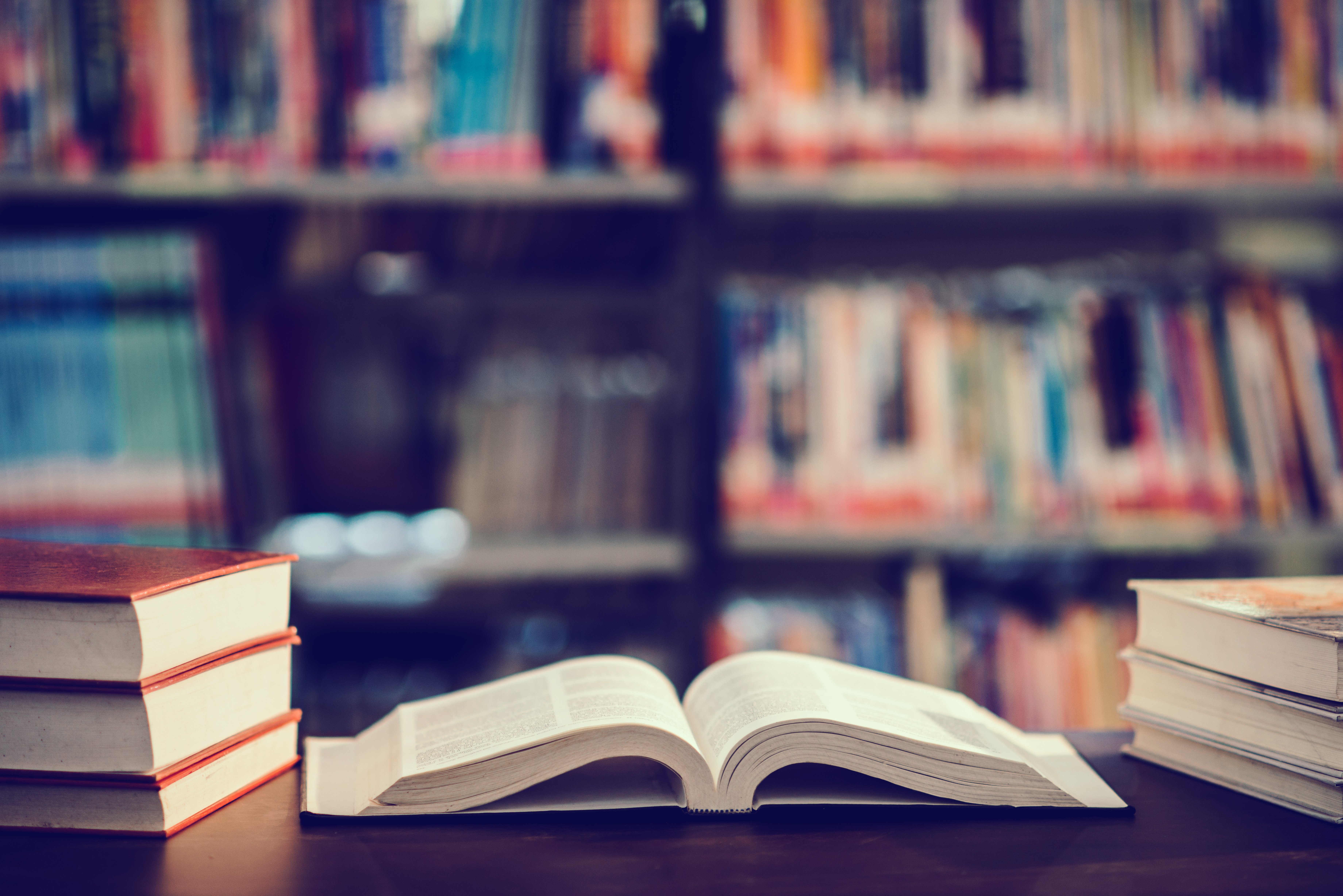 book-library-with-open-textbook